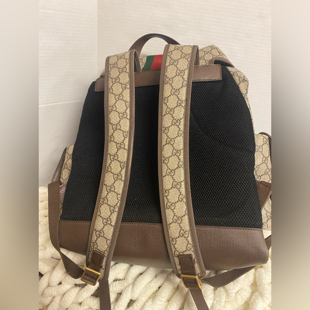 Authentic Gucci Ophidia Monogram Backpack With Vt… - image 2